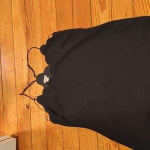 Black scalloped JCrew sheath dress